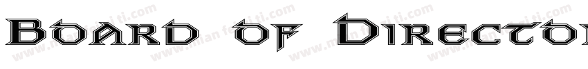 Board of Directors W00 Heavy字体转换
